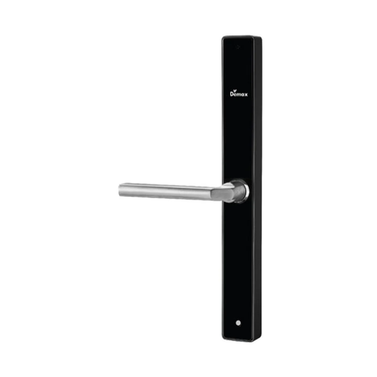 Khóa DEMAX EL-C102 màu Xám Nhôm — tấm bên trái của cặp khóa, chụp riêng (catalogue DEMAX 01/2026)