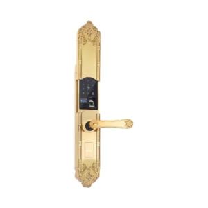 Khóa DEMAX EL8192 — mặt ngoài cận cảnh với bàn phím và vân tay (ảnh từ catalogue DEMAX 01/2026)