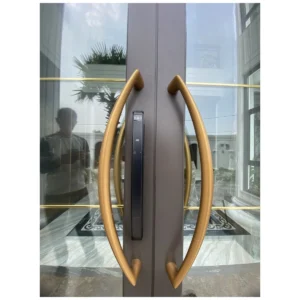 Khóa cửa thông minh DEMAX EL902 — ảnh lắp thực tế trên cửa