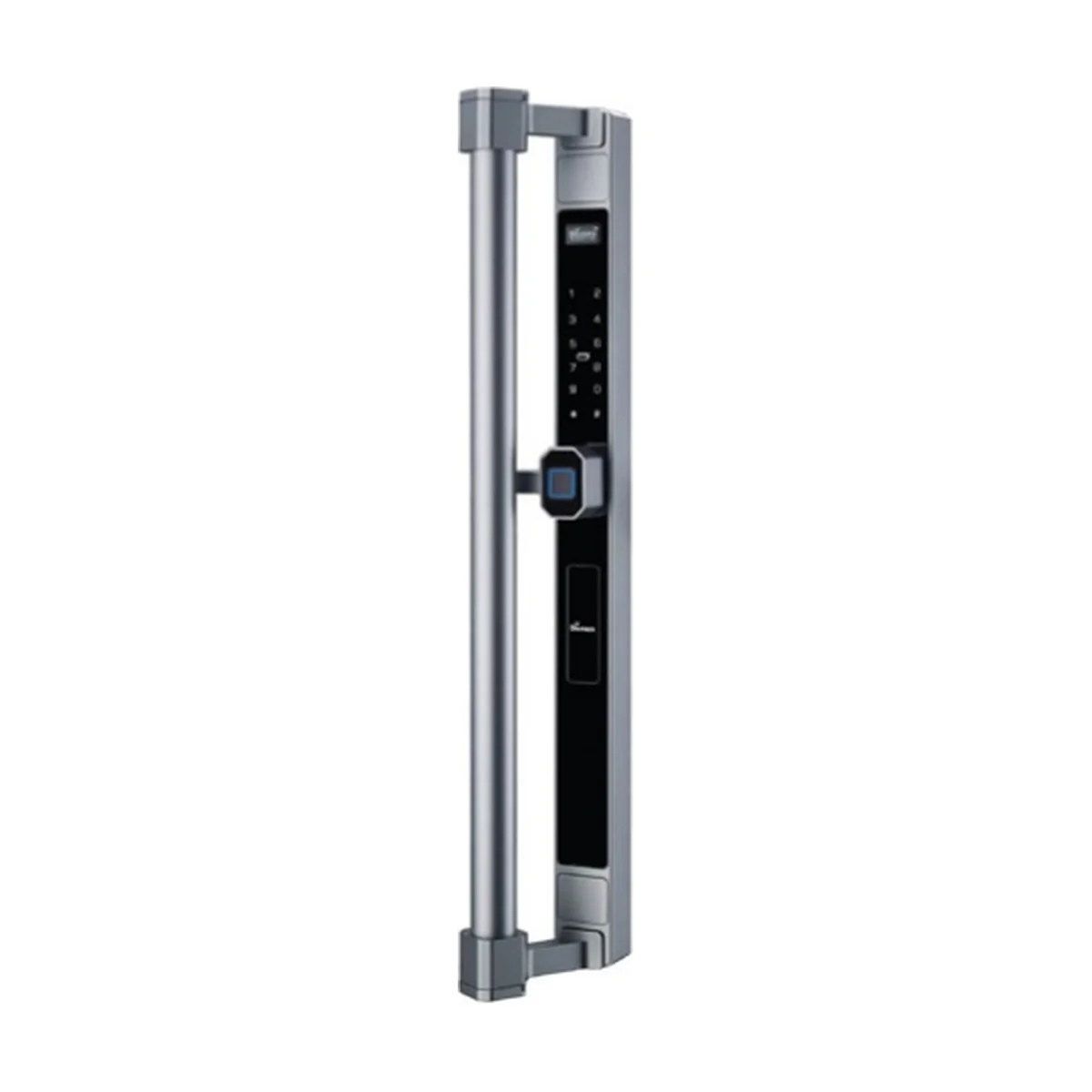 Khóa cửa thông minh DEMAX SL808 LUX — bản màu xám bạc SL808 GS LUX (ảnh từ catalogue DEMAX 01/2026)