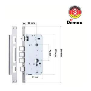 Bản vẽ kích thước khóa DEMAX SL899 (website DEMAX)