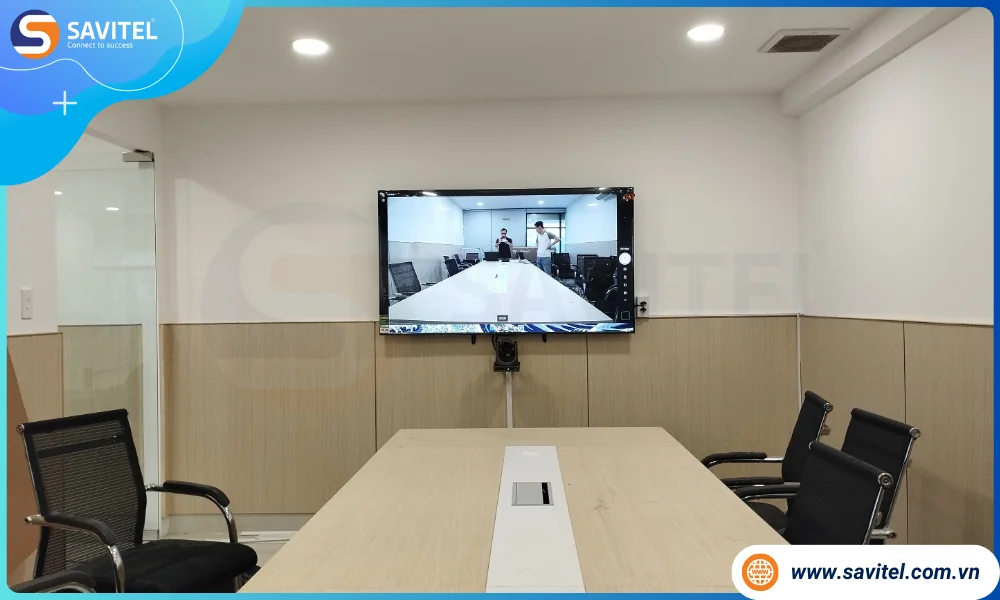 Phòng họp trực tuyến Smartland sau khi lắp đặt