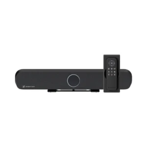 Sennheiser TeamConnect Bar S kèm điều khiển từ xa — thanh hội nghị all-in-one cho phòng họp nhỏ