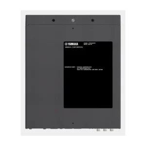 Yamaha ADECIA RM-CR — mặt đáy thiết bị, có nhãn thông số