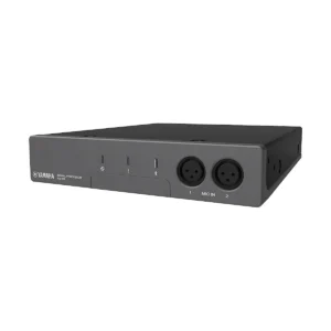 Bộ xử lý hội nghị Yamaha ADECIA RM-CR, góc nghiêng (ảnh từ trang sản phẩm Yamaha)